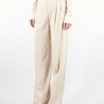 Pantalone Crema  in saglia di lana ENTRATA 18 MAX MARA STUDIO 