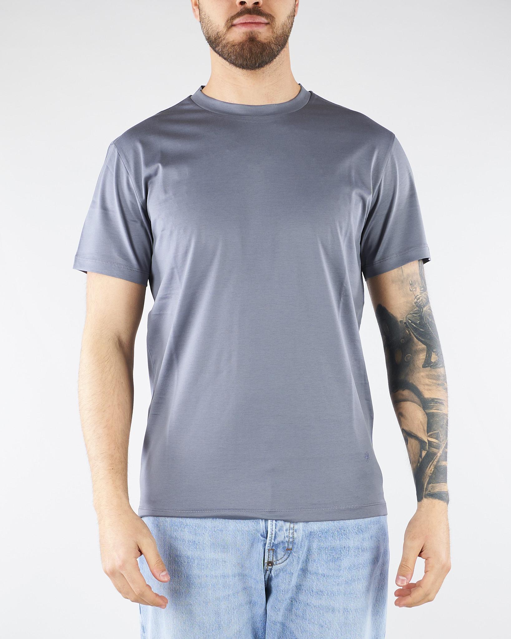 T-shirt Grigio in jersey di cotone 4030M001263210 98 MANUEL RITZ 