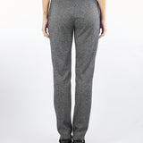 Pantalone Nero-Bianco a sigaretta in jersey NEGUS 2 MAX MARA STUDIO 