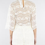 Blusa Burro in pizzo macramè TP2900 59 TWIN SET 