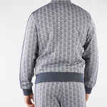 Felpa Grigio in jacquard con zip Paris SH1368 41I LACOSTE 