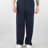 Pantalone Blu con doppia pences e fondo ampio B6AB0041 89M AMARANTO 