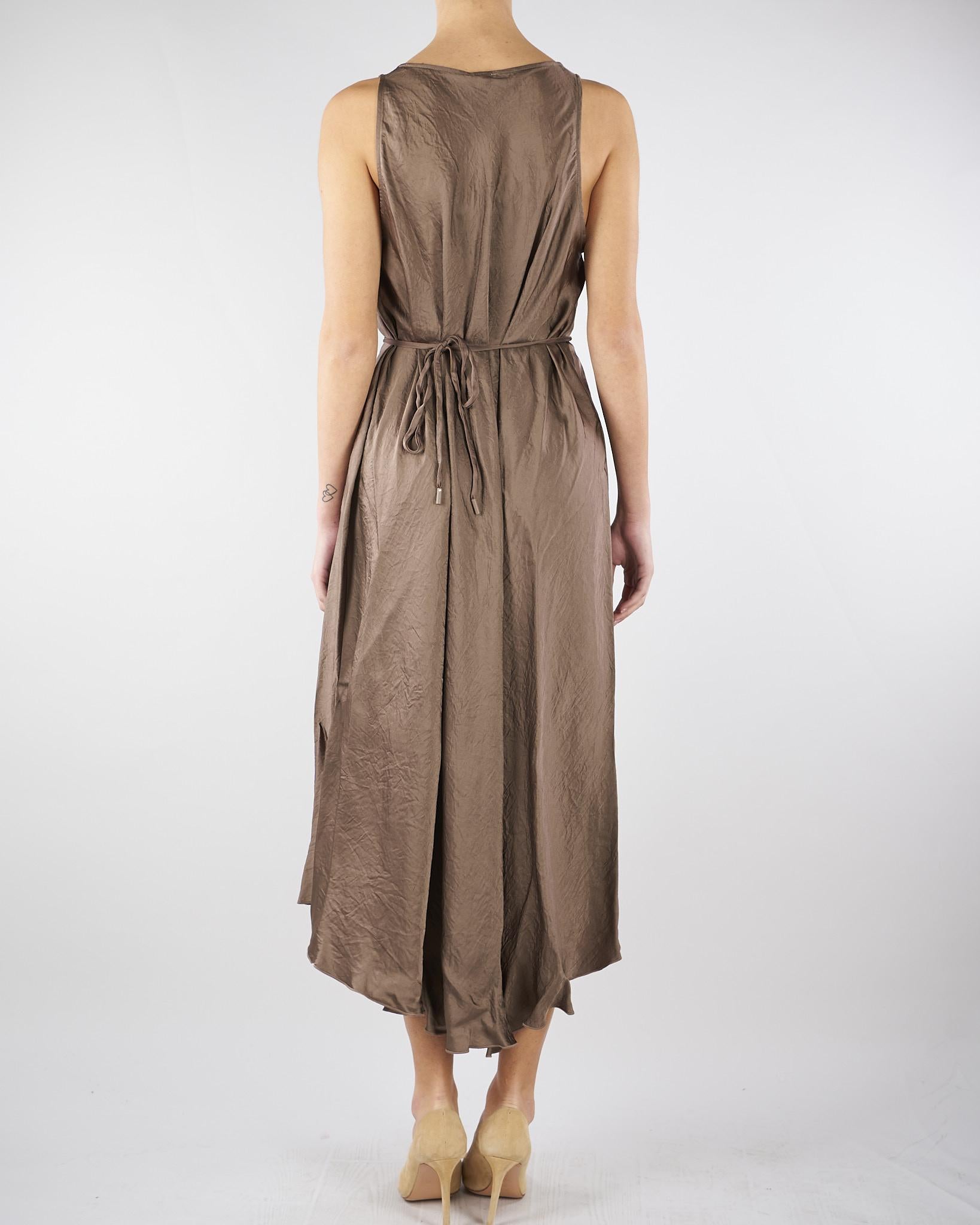 Abito Marrone in twill crinckle MLMALCOOL 1 MARELLA 