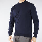 Maglia Blu in puro cotone extrafine A001F100 6685 PAOLO PECORA 