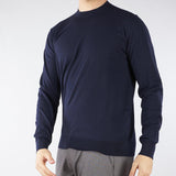 Maglia Blu in puro cotone extrafine A001F100 6685 PAOLO PECORA 