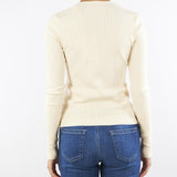 Maglia Crema aderente con catene 2K0331K7S0 W405 PATRIZIA PEPE 