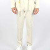 Pantalone Sabbia in lino con elastico in vita