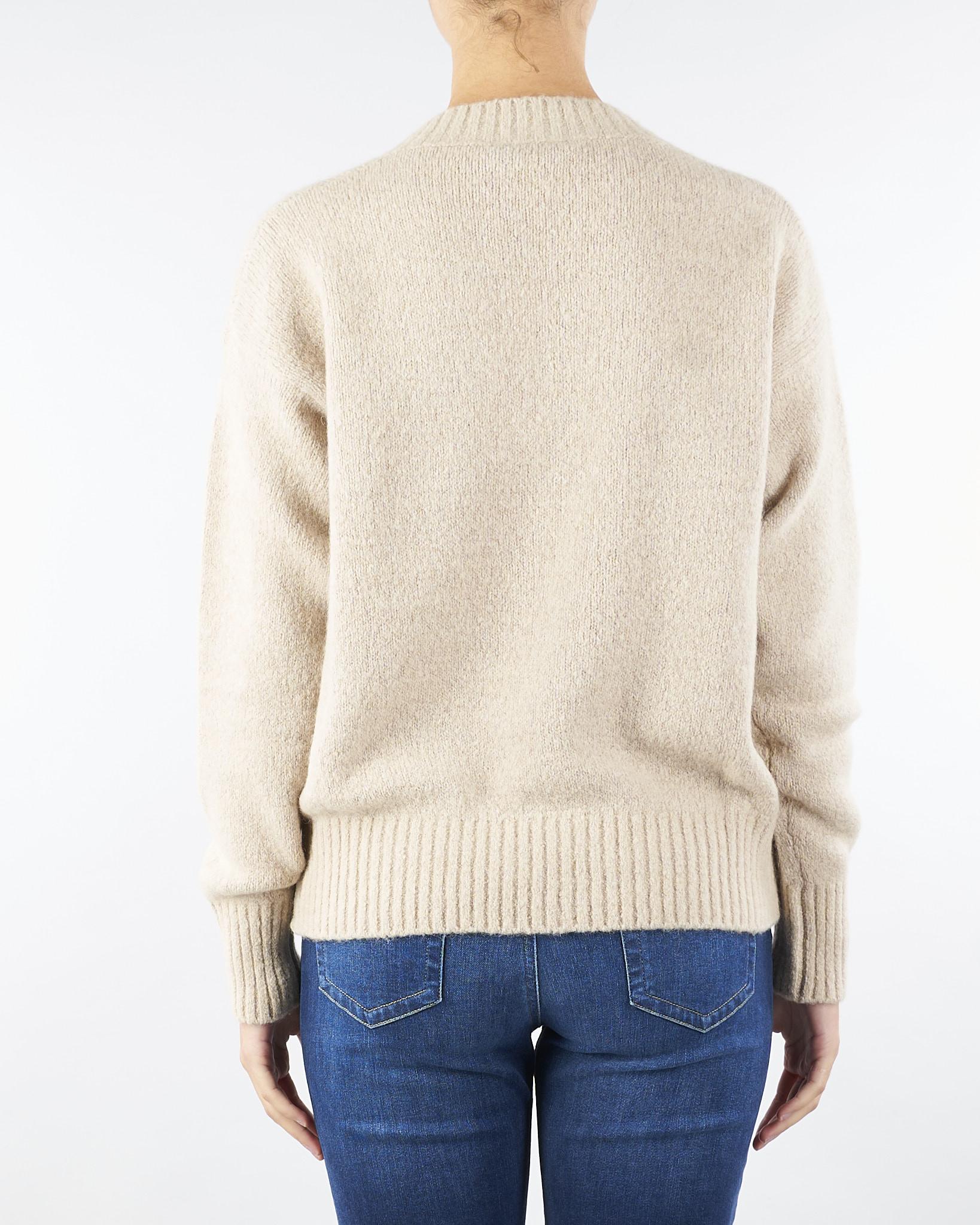 Maglia a V Beige in alpaca e cotone VISITA 2 MAX MARA WEEKEND 