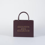 Borsa Tote piccola Merlot con logo BS33A56E2 EA4 ELISABETTA FRANCHI 