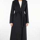 Cappotto Nero in drap di pura lana LORIANA 13 MAX MARA STUDIO 