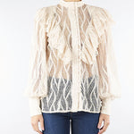 Camicia Panna in pizzo con rouches ACT15175CA0602 3 ACTUALEE 