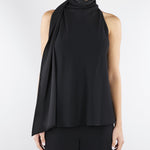 Top all'americana Nero in envers satin MLTDALMATA 2 MARELLA 