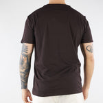 T-shirt Marrone in cotone Pima TH6709 3LA LACOSTE 