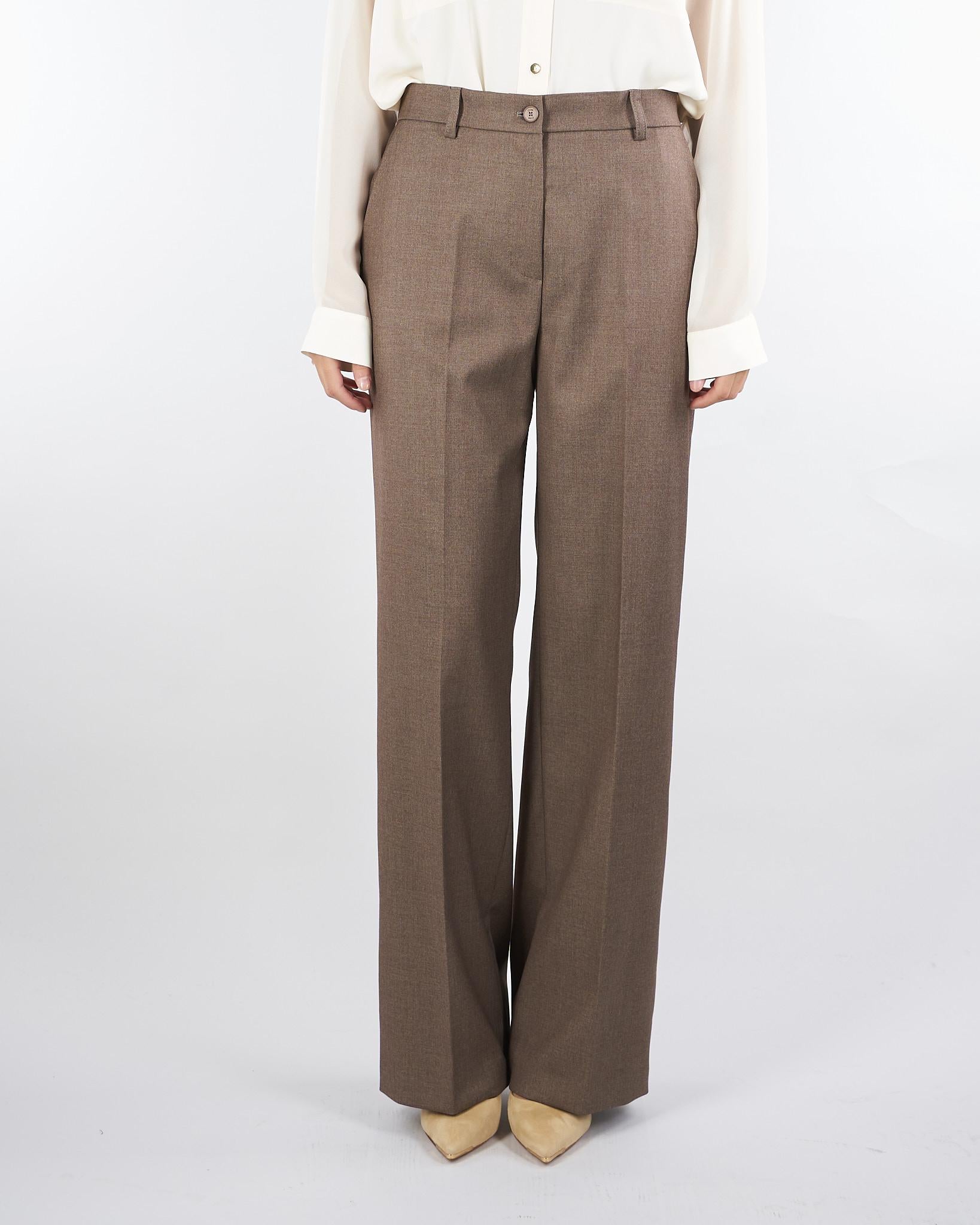 Pantalone Tortora wide leg C2029724 30 CLIPS 