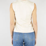 Top Crema in jersey con pizzo RA6152J5003 21406 BLUGIRL 