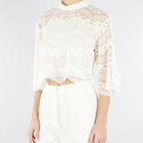 Blusa Burro in pizzo macramè TP2900 59 TWIN SET 