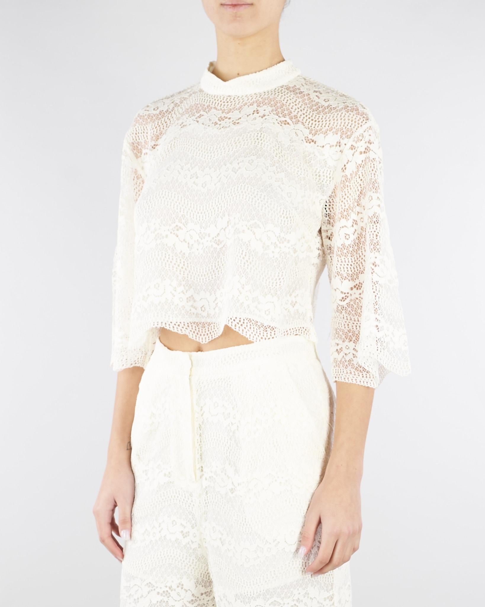 Blusa Burro in pizzo macramè TP2900 59 TWIN SET 