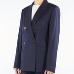 Blazer Blu doppiopetto in flanella PUCCI 13 MAX MARA STUDIO 