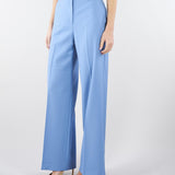 Pantalone palazzo Azzurro in tela di lana WKDVISIVO 5 MAX MARA WEEKEND 