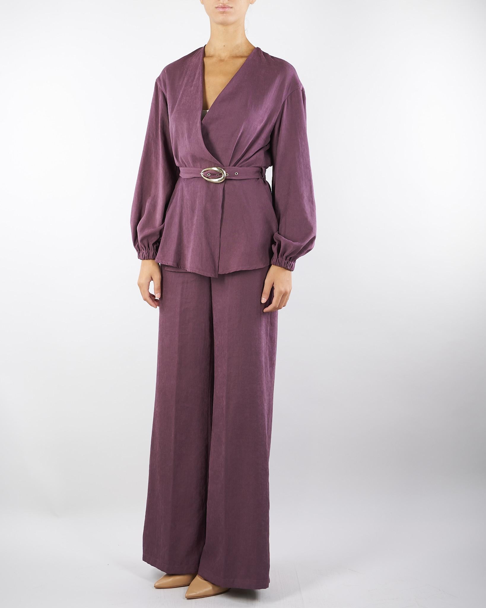 Giacca kimono Bordeaux con cintura GI287 85 BOHEMIAN VI 