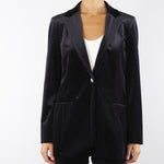 Blazer Nero in jersey velluto LUCIA 3 PENNY BLACK 