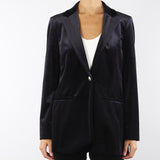 Blazer Nero in jersey velluto LUCIA 3 PENNY BLACK 