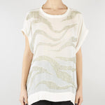 Blusa Panna con micro paillettes SP5PR001 1041 ICONA 
