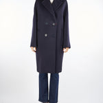 Cappotto Blu over in lana AGENDA 10 MAX MARA STUDIO 