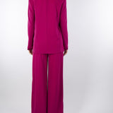 Blazer Magenta con chiusura catena in metallo