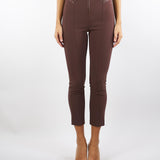 Pantaloni Coffee in crêpe con dettagli zip PA11956E2 EA3 ELISABETTA FRANCHI 