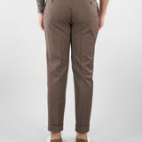 Pantalone Chino Tortora in fresco di lana 4032P1658260000 29 MANUEL RITZ 