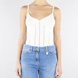 Body Avorio in maglia à jour BK85B62E2 360 ELISABETTA FRANCHI 