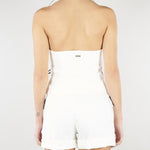 Gilet Bianco con profili a contrasto NS218 03 NO SECRETS 