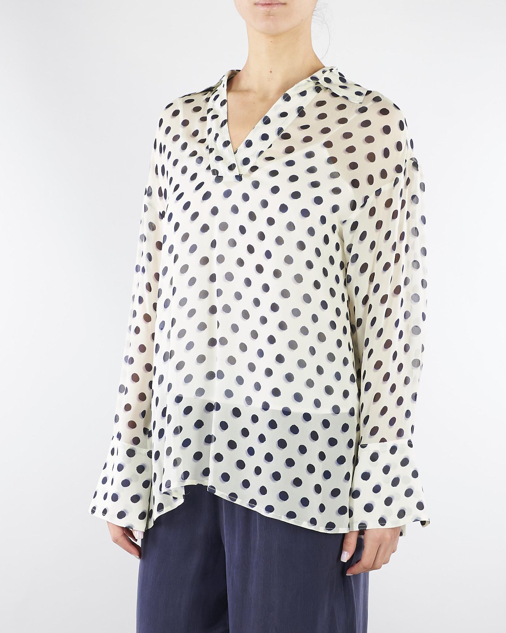 Blusa a pois Panna-Blu PBBEGREGE 1 PENNY BLACK 