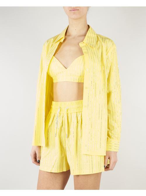 Shorts Giallo con strass all over NS228 38 NO SECRETS 