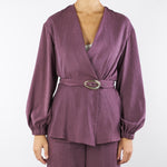 Giacca kimono Bordeaux con cintura GI287 85 BOHEMIAN VI 