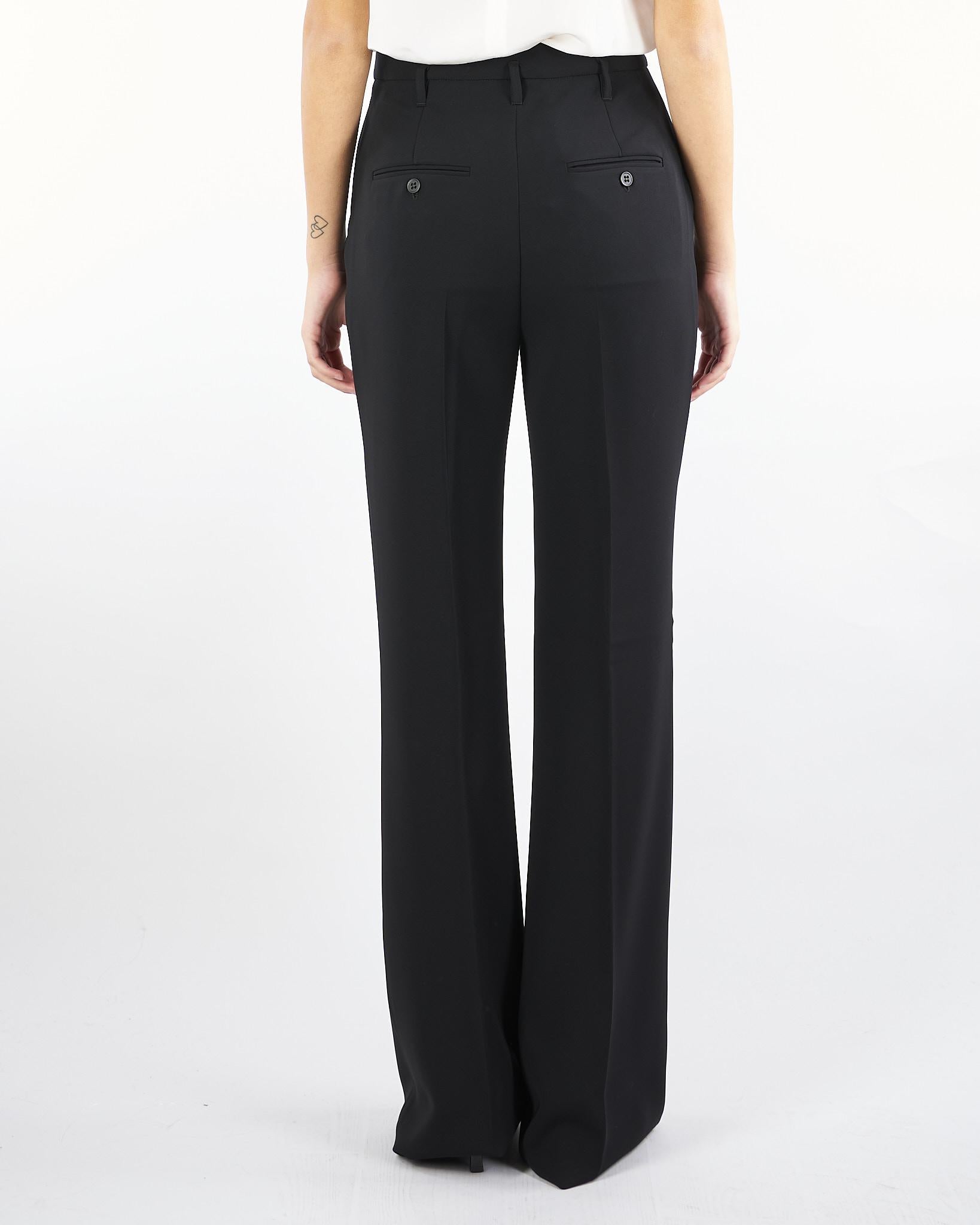 Pantalone Nero a zampa in cady ALABAMA 1 MAX MARA STUDIO 