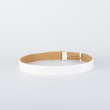 Cintura Avorio in pelle con placca logo CT78S56E2 360 ELISABETTA FRANCHI 