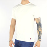 T-shirt Bianco con stampa logo al fondo