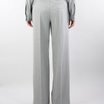 Pantalone Grigio wide leg in misto lana A2029719 7 CLIPS 