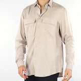 Camicia Cipria in lyocell con tasche