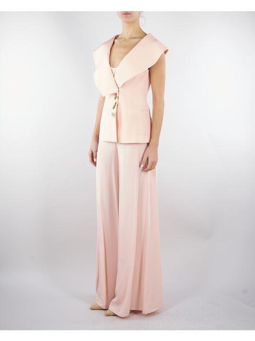 Pantalone Rosa in cady wide leg PA02901TVIS0026 V0697 SIMONA CORSELLINI 