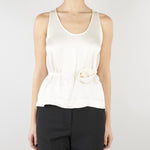 Top Crema con fiore abbinato MLMAPOGEO 4 MARELLA 