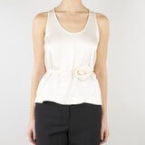 Top Crema con fiore abbinato MLMAPOGEO 4 MARELLA 