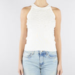 Top Bianco con perle NS263 02 NO SECRETS 