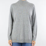 Maglia Grigio in misto lana con collo a cratere RI5NT013 0007 ICONA 