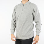 Polo Grigio in maglia jacquard 70673 711 JEORDIE'S 