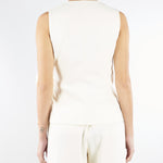 Top Bianco con fiocco in envers satin MLTLIRICA 1 MARELLA 
