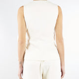 Top Bianco con fiocco in envers satin MLTLIRICA 1 MARELLA 