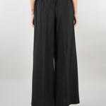 Pantalone Nero wide leg SS260021 99 ELEH 